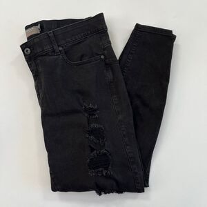 Torrid Bombshell Skinny Distressed Ripped‎ Black Jeans, Torrid Size 20R 147